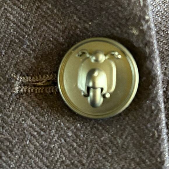 Vilagallo linen blend blazer navy sz 10 EU 44 - Picture 6 of 7